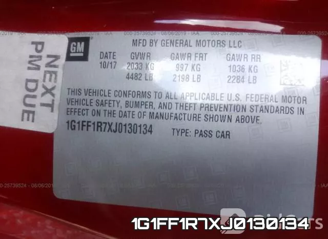 1G1FF1R7XJ0130134 фото 10