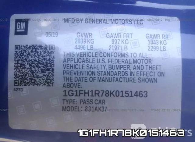 1G1FH1R78K0151463 фото 10