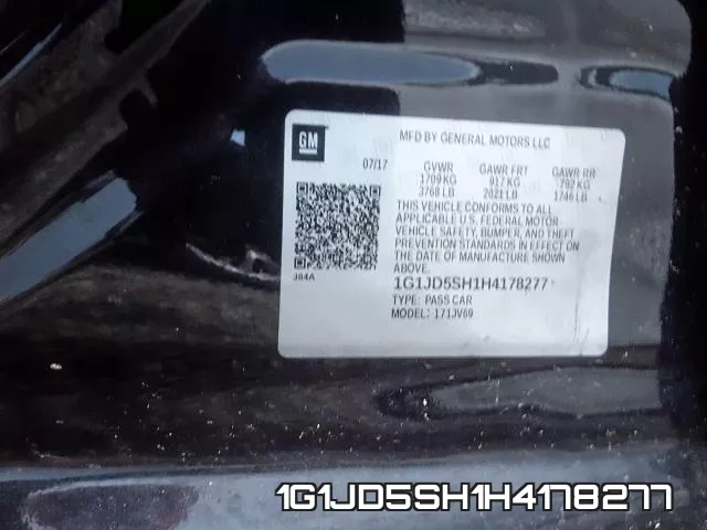 1G1JD5SH1H4178277 фото 2