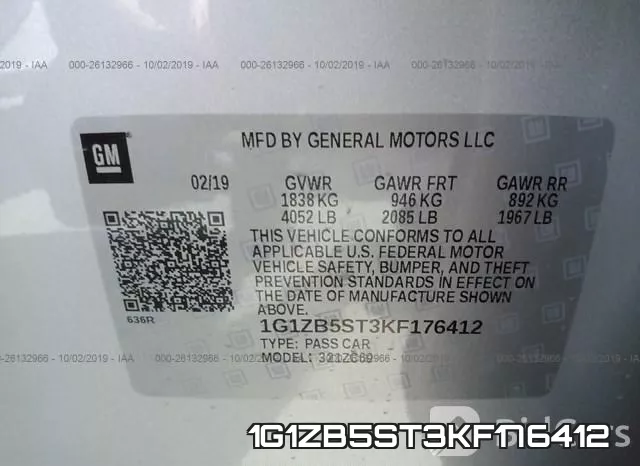 1G1ZB5ST3KF176412 фото 9