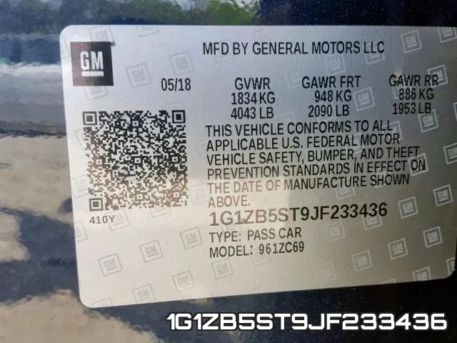 1G1ZB5ST9JF233436 фото 2
