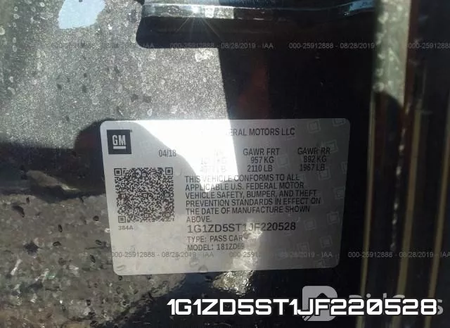 1G1ZD5ST1JF220528 фото 10