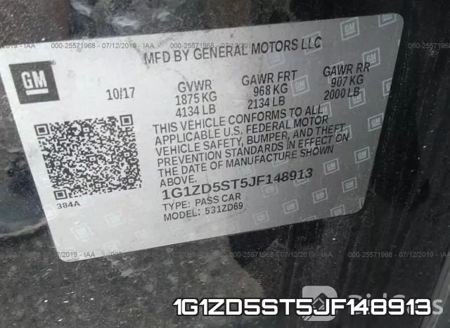 1G1ZD5ST5JF148913 фото 10