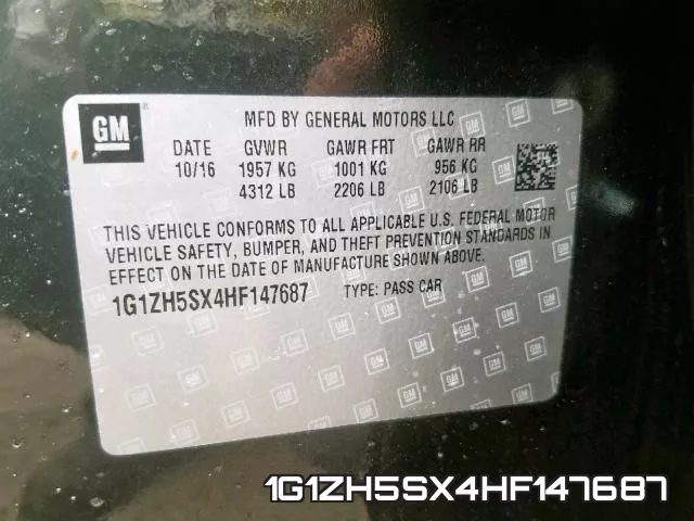 1G1ZH5SX4HF147687 фото 2
