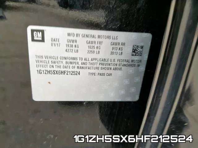 1G1ZH5SX6HF212524 фото 2
