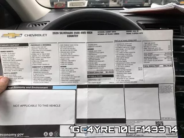 1GC4YRE70LF143374 фото 2
