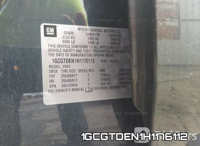 1GCGTDEN1H1176112 фото 10