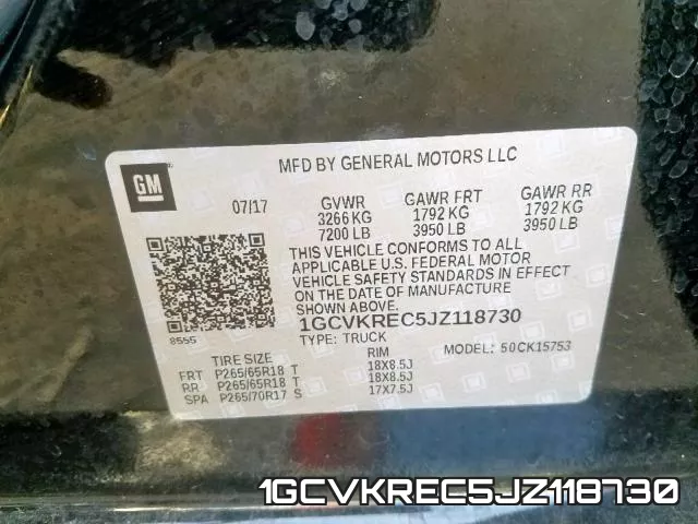 1GCVKREC5JZ118730 фото 2