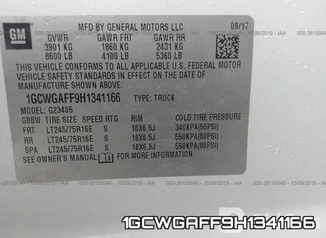1GCWGAFF9H1341166 фото 10