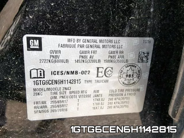 1GTG6CEN6H1142815 фото 2