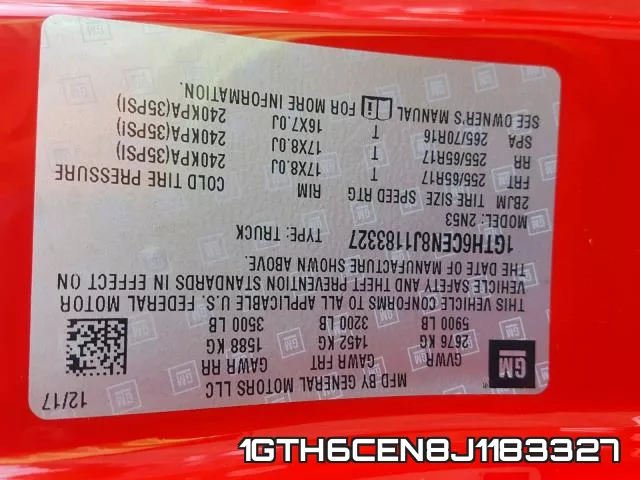 1GTH6CEN8J1183327 фото 2