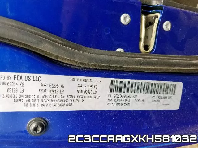 2C3CCAAGXKH581032 фото 2