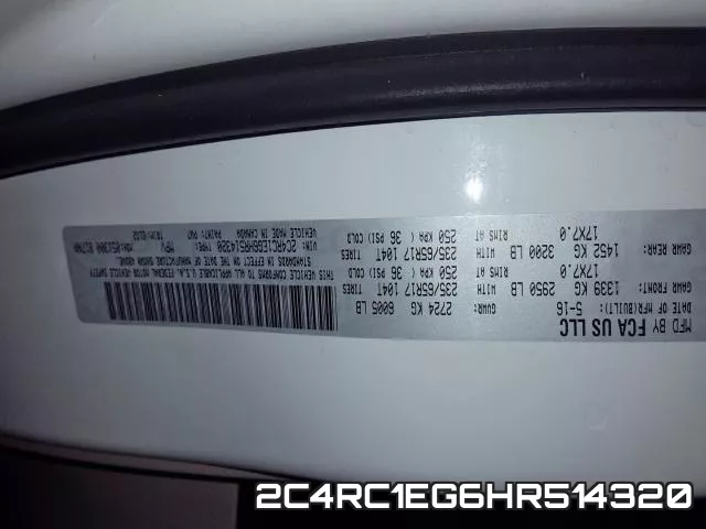 2C4RC1EG6HR514320 фото 2
