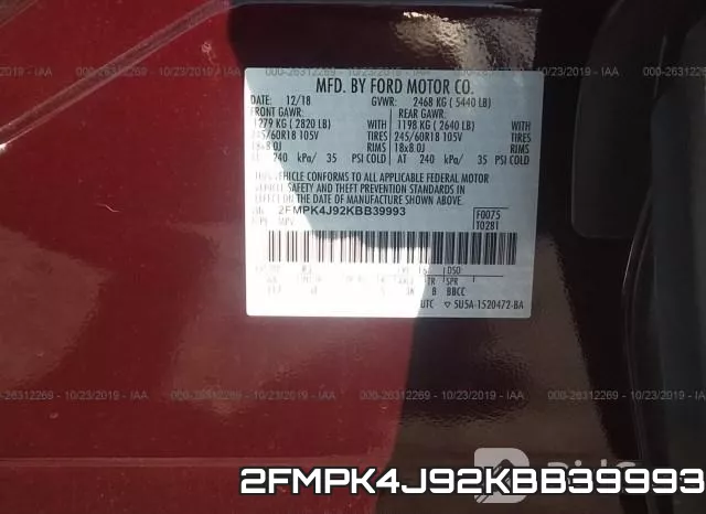 2FMPK4J92KBB39993 фото 10