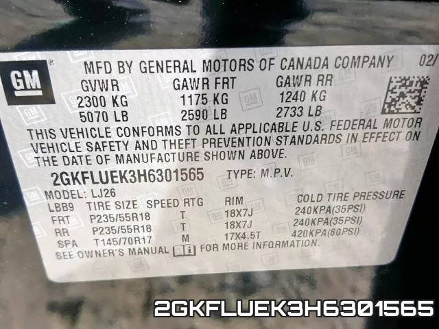 2GKFLUEK3H6301565 фото 2