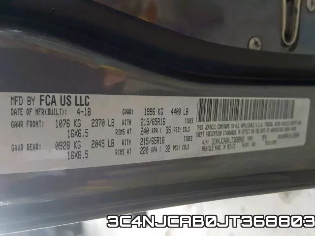 3C4NJCAB0JT368803 фото 2