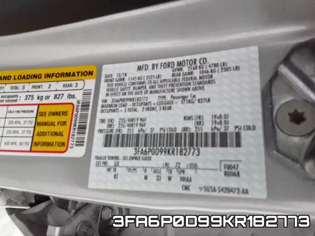 3FA6P0D99KR182773 фото 2