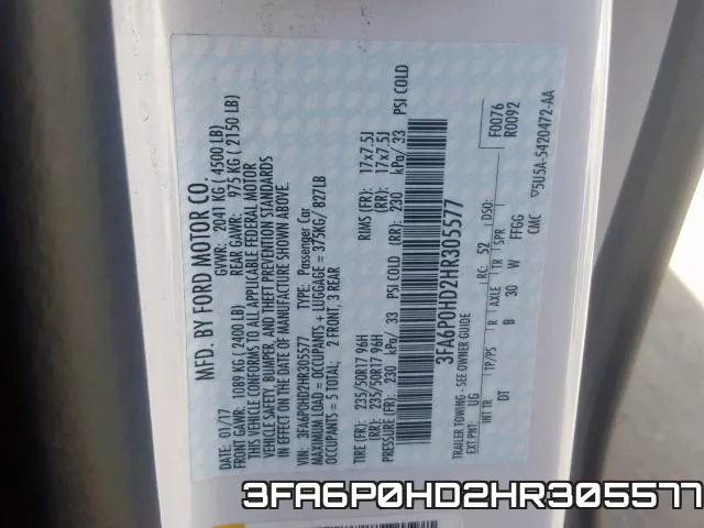 3FA6P0HD2HR305577 фото 2