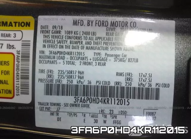 3FA6P0HD4KR112015 фото 10