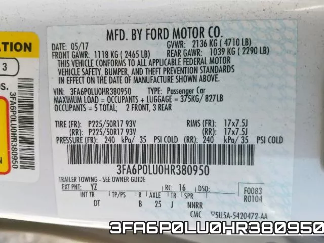 3FA6P0LU0HR380950 фото 2