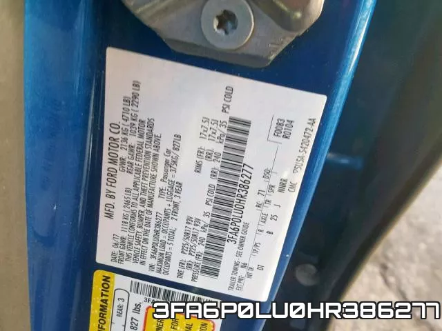 3FA6P0LU0HR386277 фото 2