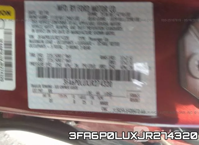 3FA6P0LUXJR274320 фото 10
