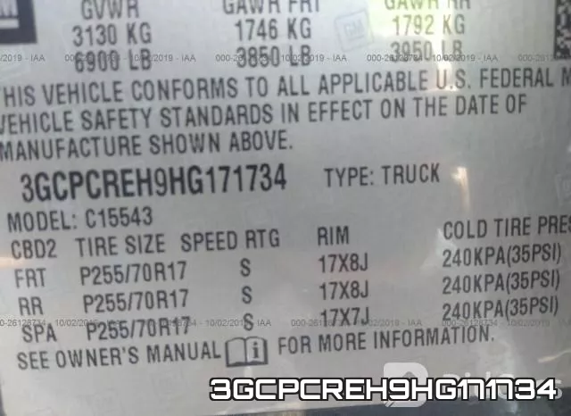 3GCPCREH9HG171734 фото 10
