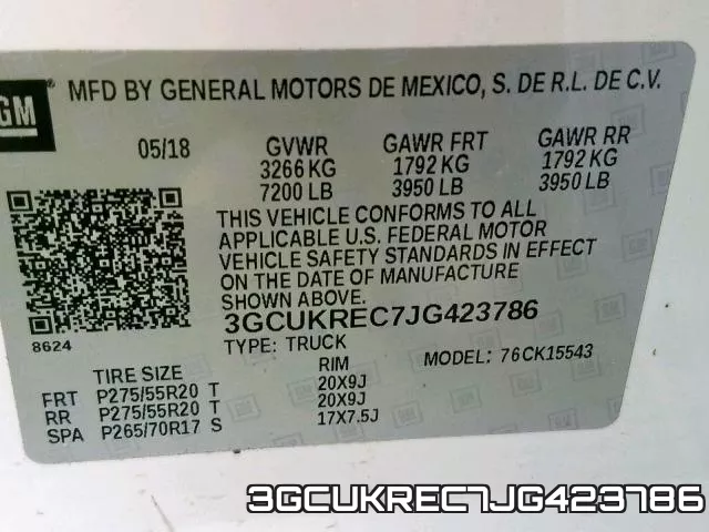 3GCUKREC7JG423786 фото 2