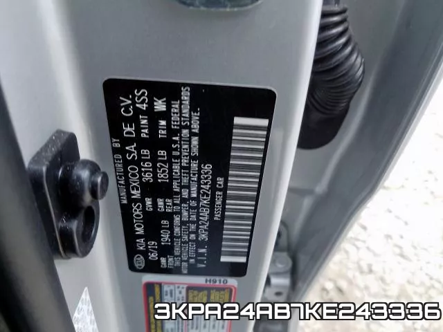 3KPA24AB7KE243336 фото 2