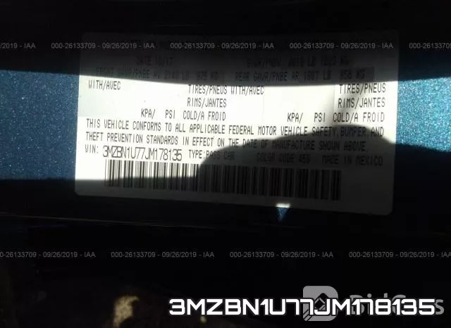 3MZBN1U77JM178135 фото 10