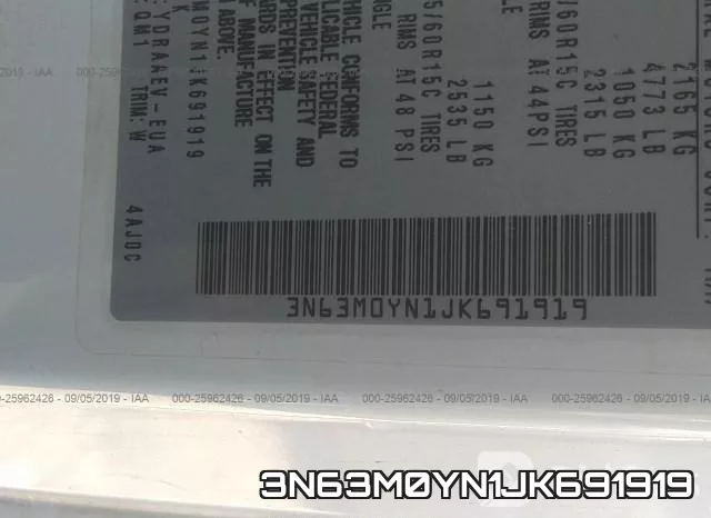 3N63M0YN1JK691919 фото 10