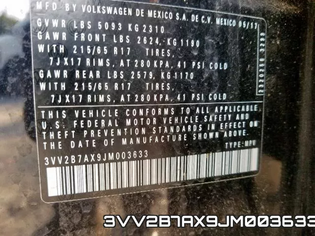 3VV2B7AX9JM003633 фото 2