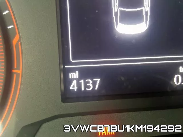 3VWCB7BU1KM194292 фото 8