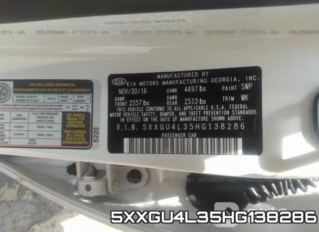 5XXGU4L35HG138286 фото 10