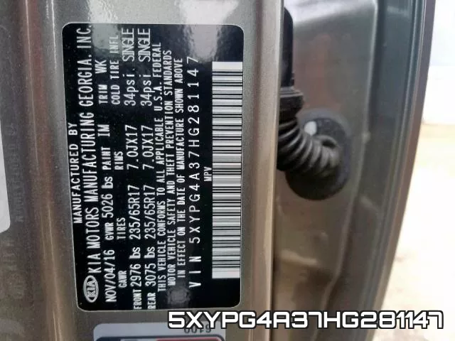 5XYPG4A37HG281147 фото 2