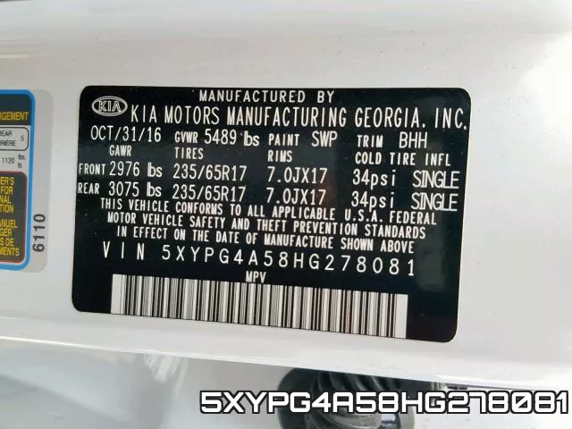 5XYPG4A58HG278081 фото 2