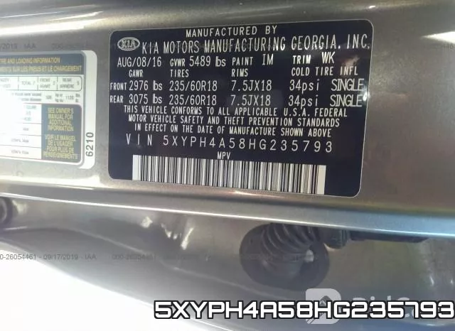 5XYPH4A58HG235793 фото 10