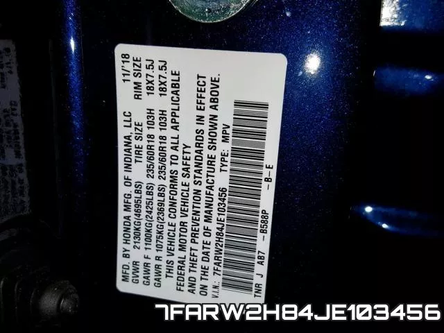 7FARW2H84JE103456 фото 2
