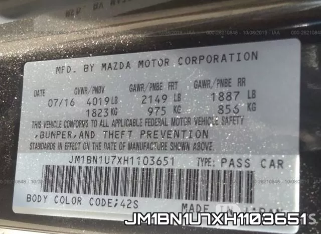 JM1BN1U7XH1103651 фото 10