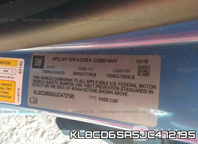 KL8CD6SA5JC472195 фото 10