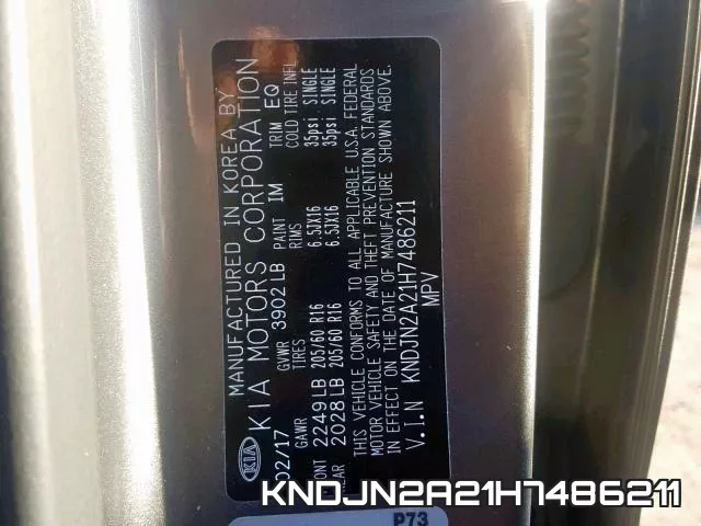 KNDJN2A21H7486211 фото 2