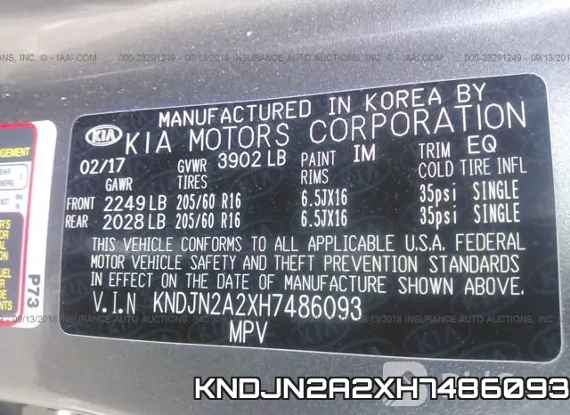 KNDJN2A2XH7486093 фото 10