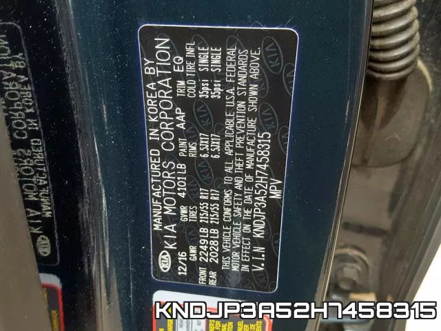 KNDJP3A52H7458315 фото 2