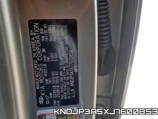 KNDJP3A5XJ7600853 фото 2
