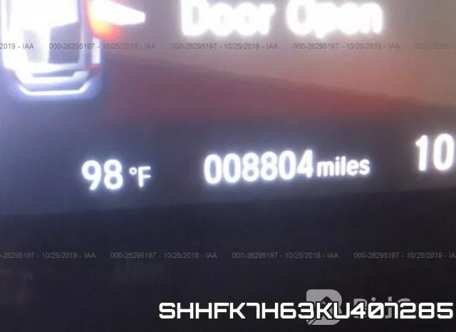 SHHFK7H63KU407285 фото 8