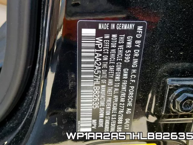 WP1AA2A57HLB82635 фото 2