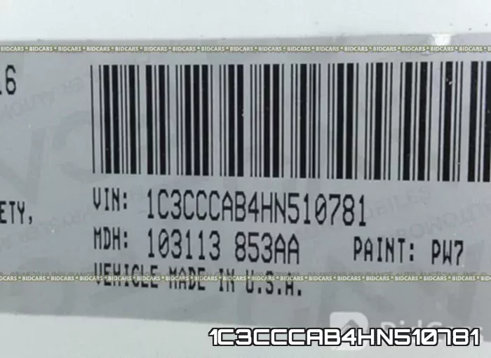 1C3CCCAB4HN510781 фото 10