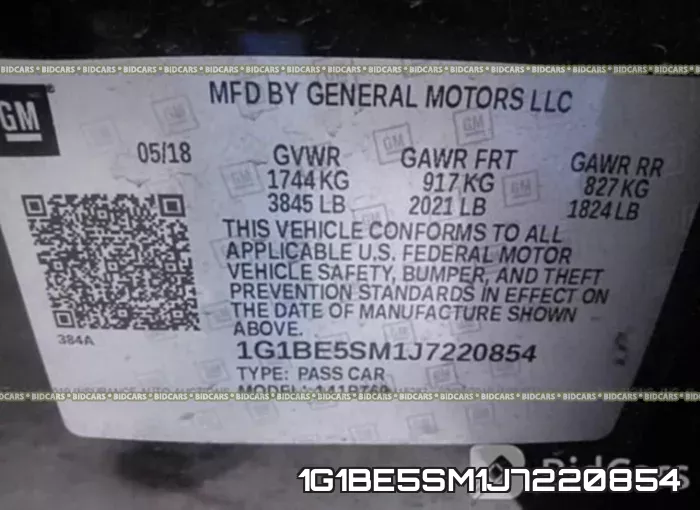 1G1BE5SM1J7220854 фото 10