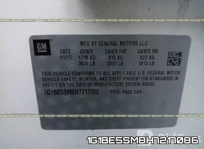 1G1BE5SM8H7217086 фото 10