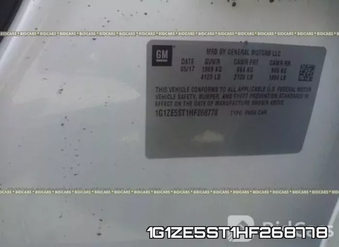 1G1ZE5ST1HF268778 фото 10